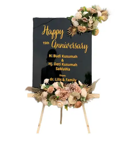 Papan Bunga Akrilik Wedung